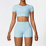 crop top and shorts set